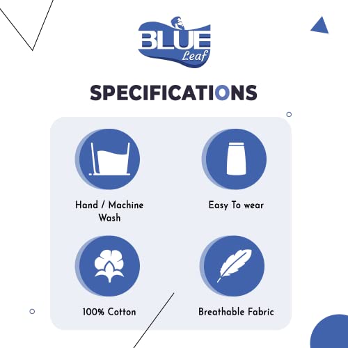 Image of BLUE Leaf Multicolor Cotton Lungies for Men 2.25 Meter, Pack of 4 - Assorted lungi