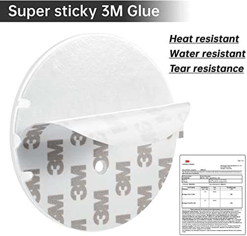 Briofox Shower Curtain Rod Holder 3M Adhesive | Heat Resistant | Waterproof | Max Load 60 Lbs Shower Rod Retainer For Wall, 2 Pack, Transparent (Rod Not Included) #TOP1