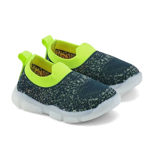 Image of ASIAN Sparkle-01 Kids LED Shoes for Boys & Girls with Soft Knit Material | Lightweight and Easy Slip-On Fit