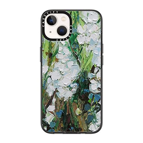 Casetify Essential Iphone 14 Case [2X Military Grade Drop Tested / 4Ft Drop Protection] - Wild Squill Flowers - Clear Black #TOP25