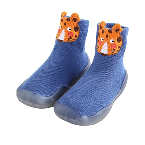Image of beyondy Babyfeet Adorable Animals Non Slip Baby Shoe Socks, Rubber Sole Socks Shoes For Toddler Baby Kids, Walking Socks For Babies Boy Girl (6 Months, D)