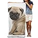 Produktbild Ewtretr Strandtücher Bath Towels Pug Puppy 32"x51" Premium Towel Blanket Super Soft Absorbency