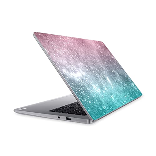 Autocollant vinyle compatible Mi Notebook 14 2020 avec motif mer rose corail scintillant