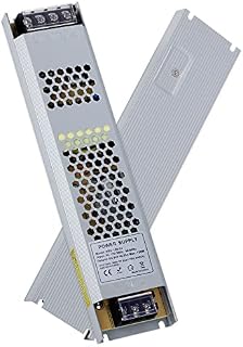 VARICART Ultra Slim LED Transformer 24V LED Driver 150W 6.25A, 240 to 24 Volt Transformer, Constant Voltage Switching LED Strips Light Power Supply, Low Voltage PSU Adaptor for LED light Cabinet Light