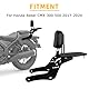 Motorrad Rückenlehne Sitzpolster mit Gepäckträger für Rebel CMX500 CMX300 2017-2025, PSLER Beifahrer Sissy Bar Ablage Motorrad Zubehör