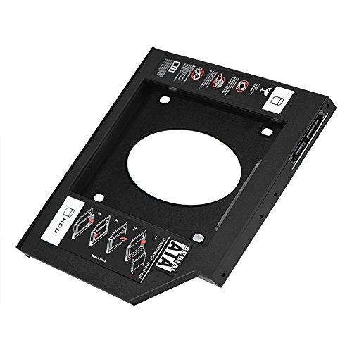 Adaptador Bay SSD 2.5" Plug & Play ABS Negro 9.5mm miniatura 4