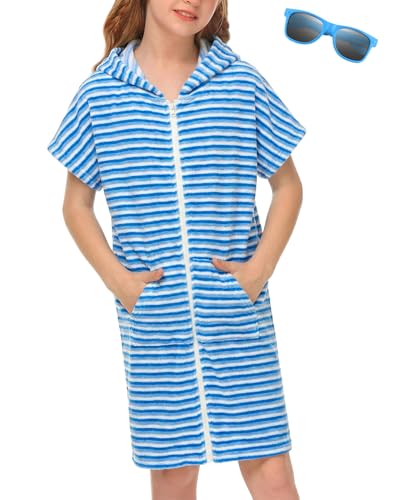 Image of BesserBay Boys Girls Swim Cover Up Terry Cloth Swimwear