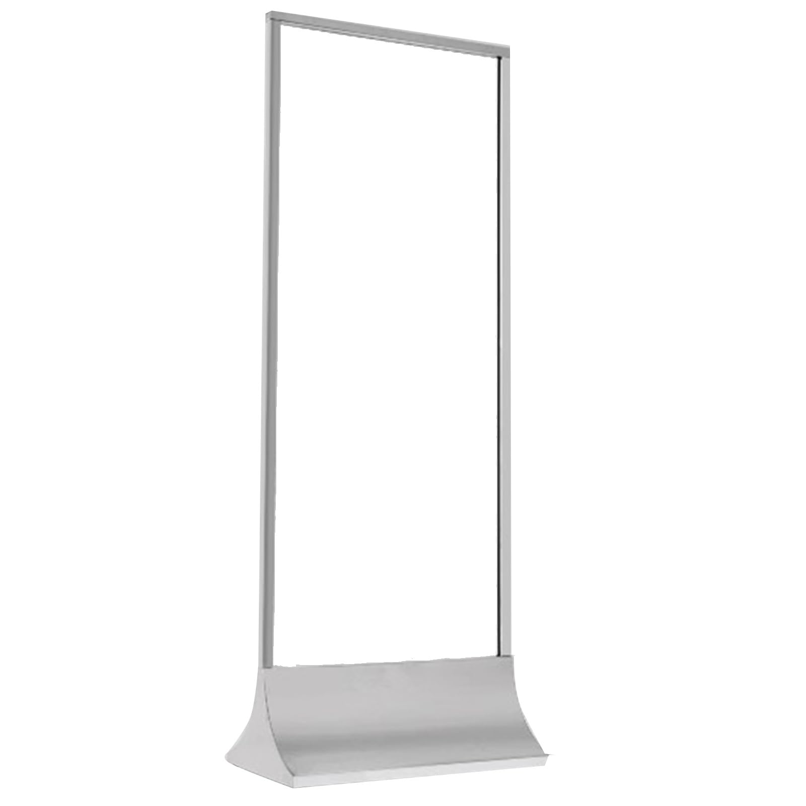 Expositor Carteles, Cartelera Luminosa Vertical Doble Cara, Polea, Soporte para Carteles Piso, Ranura para Insertar Tarjetas, Cartel Acero Inoxidable, Exhibido(Silver,A-60.5x40x186cm)