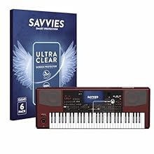 6x Savvies Ultra-Clear Screen Protector, precisely cut and compatible with KORG Pa1000 - Made in Germany [Scratch Protection] The screen protector offers effective everyday protection against dirt, abrasion, and light scratches [High Transparency] Th...