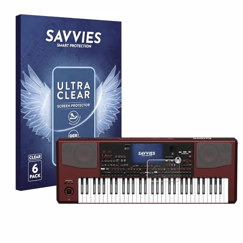 savvies Protector Pantalla para KORG Pa1000 6 Unidades - Película Ultra Transparente