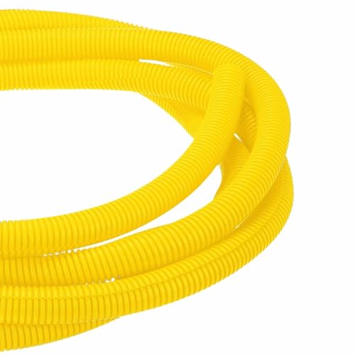 Gaine de protection de câbles flexible jaune DMiotech 6.1m fourreau de rangement de fils