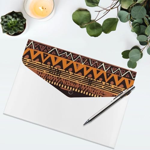 Fournitures de bureau : trieur A4 à compartiments motif tissu africain - 5