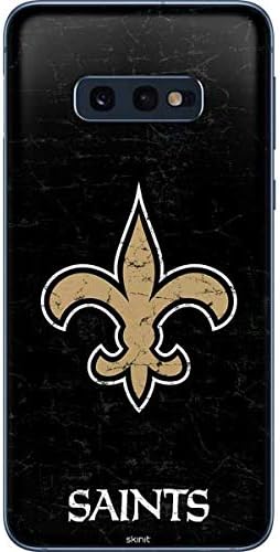 Skinit Decal Phone Skin Compatible with Samsung Galaxy S10e - Officially Licensed NFL New Orleans Saints Distressed Design