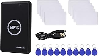 Fangyid RFID Reader Writer Duplicator, NFC Reader, Smart Card Programmer, Access Card Decoder, Writable T5577 UID Fobs Cards