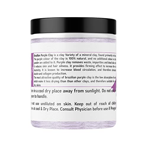 Image of Brazilian Purple Clay For Face Care, Skin Care & Hair Care (100% Pure & Natural) - 200g