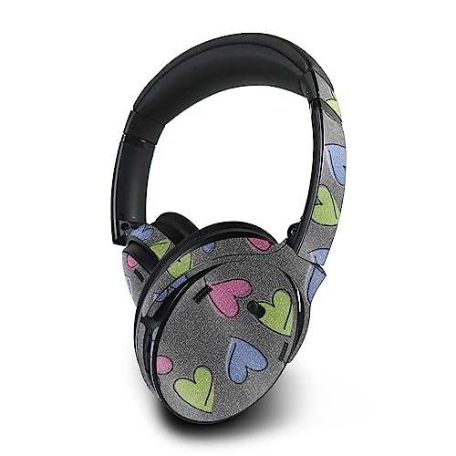Image of MightySkins Glossy Glitter Skin Compatible with Bose QuietComfort 45 Headphones - Girly | Protective, Durable High-Gloss Glitter Finish | Easy to Apply, Remove, and Change Styles | Made in The USA