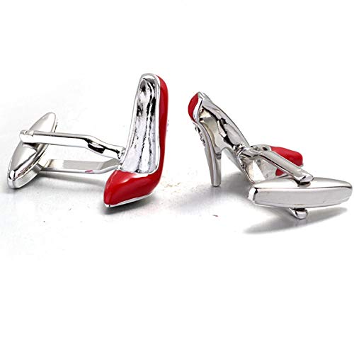Mancuernillas Vintage para Hombre Daesar Tacones Rojos miniatura 3