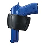 Allen Company Glenwood Leather Belt Slide Gun Holster, Ambidextrous, Med/Large Frame Semi-Auto Handguns, Colt 1911, Beretta 92, PX4, Vertec, Glock 17, 19, 21, 26, 30, 36, & Ruger P89, Black