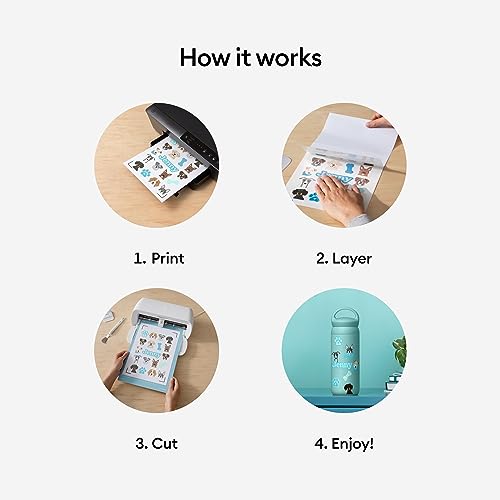 Cricut C2010350 Printable Holographic Sticker Paper - Us Letter Size (8.5In X 11In), Waterproof Sticker Paper For Printer, Compatible With Cricut Maker thumb #3