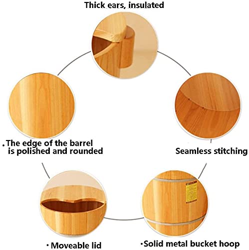 Balde spa para pies de madera para masaje y pedicure miniatura 5