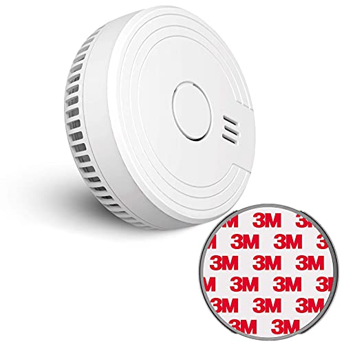 Ecoey Smoke Detector Fire Alarm with Photoelectric Technology, Fire Detector with Test Button and Low Battery Signal, Fire Alarm for Bedroom and Home, FJ136GB, 1 Pack Small Ecoey Smoke Detector Fire Alarm with Photoelectric Technology, Fire Detector with Test Button and Low Battery Signal, Fire Alarm for Bedroom and Home, FJ136GB, 1 Pack Small