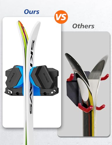 image for Skifavs Ski & Snowboard Wall Rack, Ski Wall Mount & Ski Rack Wall Moun