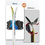 Ski & Snowboard Wall Rack, Ski Wall Mount & Ski Rack Wall Mount for Garage Space-Saving, Winter Gear Organizer, Fits Any Ski or Snowboard, Nonslip Ski Holders, Garage Organization, 2 Pack - Image 5