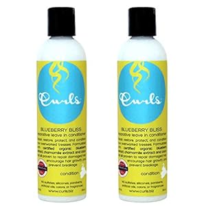 Curls Blueberry Bliss Reparative Leave In Conditioner, 8 Fl Oz (Pack of 2)