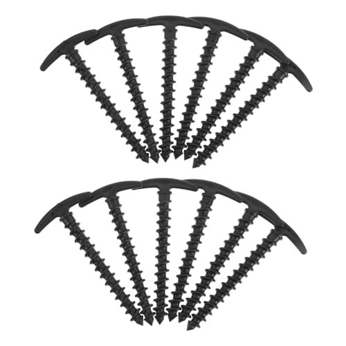 STOBAZA 10pcs High Strength Plastic Tent Pegs for Camping Rv Awnings Outdoor Activities Lightweight Ground Stakes for Hard Soft Surfaces for Versatile Use and Stability