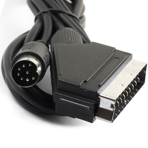Image of for RGB SCART TV AV Cable for Sega Genesis Megadrive 1 MD1 About 1.8 Meter 6FT (8Pins, PAL-D)