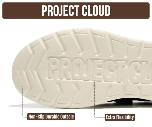Image of Project Cloud Genuine Leather Loafers for Men - Non-Slip Mens Shoes (Dante) | High Density SmartFoam Insole Mens Loafers - Lightweight Sneakers for Men Footwear and Water Resistant Mens Sneakers