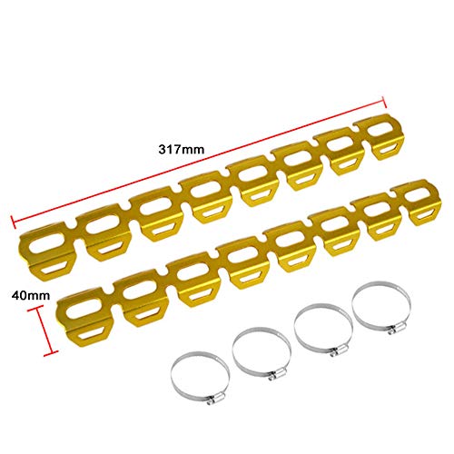RuleaxAsi Tubos de exaustão de motocicleta Proteção de calor Proteção de calor de exaustão de motoci
