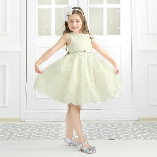 Image of PANDNAINJIA Girls Dress Shoes Toddler Heels Mary Jane Pumps