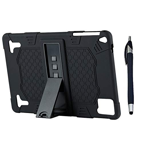 Bahwphry Funda universal de silicona para tablet de 10,1 pulgadas, soporte ajustable con lápiz...