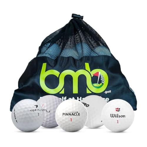 BMB GOLF Used & Recycled (Store Brand Mix 48 Pack 4.0-5.0) – Long Distance – Bulk White Supplies & Accessories – Gift for Golfers (Men & Women)