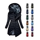 cllios Winter Coats for Women Waterproof Fleece Lined Long Puffer Jacket Warm Down Jacket Thicken Outerwear with Pockets