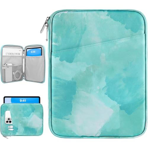 Image of Dadanism 9-11 inch Tablet Sleeve Bag Carrying Case for iPad (A16) 11th Gen 11 inch, iPad 10th Gen 10.9 inch Air 5 /4, iPad Air M4 /Pro 11 inch, iPad 9 /8 /7th, Galaxy Tab A11+ Plus 11 inch, Remarkable 2 10.3 inch,Sea Salt Green