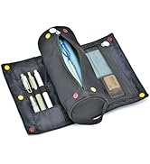 Large Capacity Pencil Case Roll Up Design Multifunctional Pencil Holder Pouch Stationery Pen Bag ...