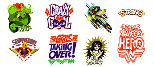 Dc Super Hero Girls - 75 Assorted Temporary Tattoos #TOP5