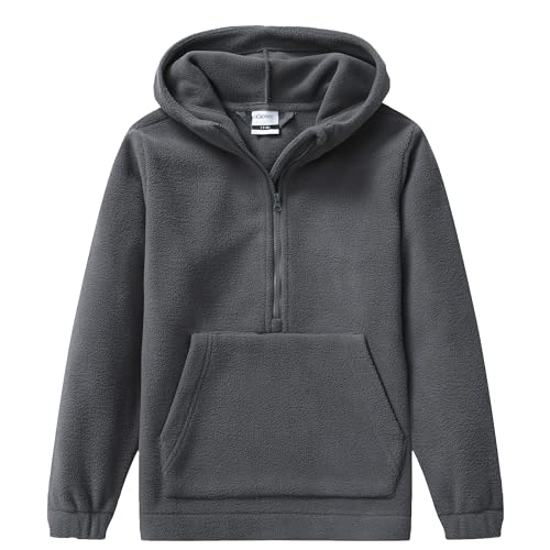 Sweatshirts for Girls Half Zip Fleece Pullover Kids Lightweight Soft Polar Long Sleeve Hoodies with Pocket
