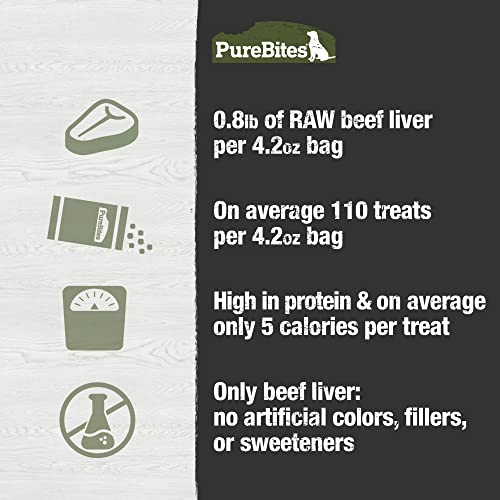 Purebites Beef Liver for Dogs, 4.2Oz / 120G - Mid Size image 3