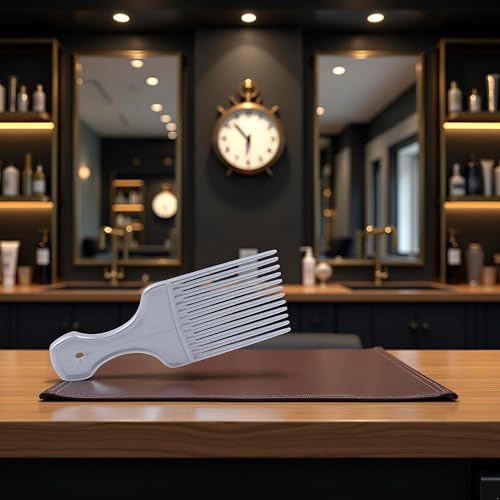Peine profesional estilo salón con pick para cabello rizado miniatura 5