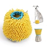 ETIAL 2-in-1 Dog Paw Cleaner & Dryer Cup with Built-In Towel, Portable Pet Foot Cleaning Washer for Mud, Dirt, Sand, and Water, Machine Washable, Foldable Design for Travel (L)