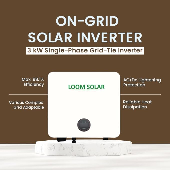On-Grid Solar Inverter features: Max 98.1% Efficiency, AC/DC Lightening Protection, Reliable Heat Dissipation, Various Complex Grid Adaptable