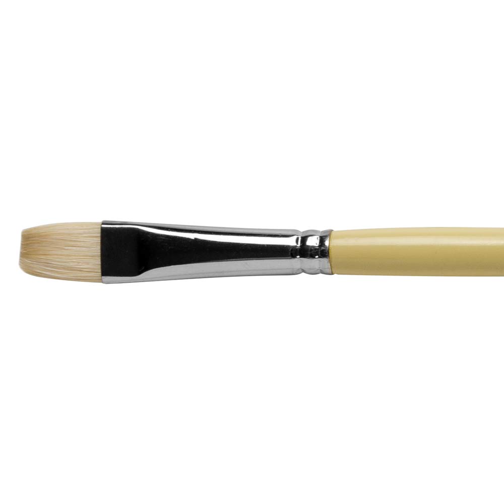 Pro Arte : Series B Hog Beige : Bristle Brush : Short Flat : Size 8