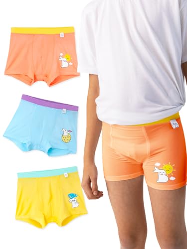 Image of superbottoms Boy Trunks | Supersoft Underwear for Boys | 3X Softer Underwear for Kids | Super Stretchy, Breathable, Gentle Elastics, No Scratchy Tags| 3 Free Funky Tattoos