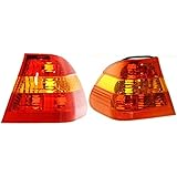 For BMW 325i/325xi/330i/330xi Tail Light Assembly 2002-2005 Driver and Passenger Side Pair/Set | Outer | Amber/Red Lens | Sedan | BM2800109, BM2801109 | 63216946533, 63216946534