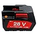 EMBRACESUN 3000mAh Li-ion Battery Pack MIL28A Replacement for 28V Battery M28 V28 48-11-2830 0726-22 0780-20 Compatible with Cordless Tool 0729-21 0729 0725 0719 0740 F39 2650-22 6514-21 0730-22