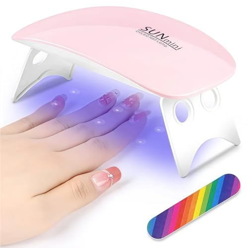 Lámpara LED Uñas Lámpara De Uñas Secador De Uñas, Mini Lampara UV LED Uñas, Lampara UV LED Uñas, Lampara Uñas, Máquina Portátil para Pintar Uñas, para Manicura y Pedicura en Casa y Desde