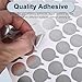 5 Sheets 15MM Silver Round Aluminum Foil Sealing Stickers Self-Adhesive Tape Bottle Toothpaste Facial Cleaner Tube Stoppers Safety Sealer Liner Container Sealing